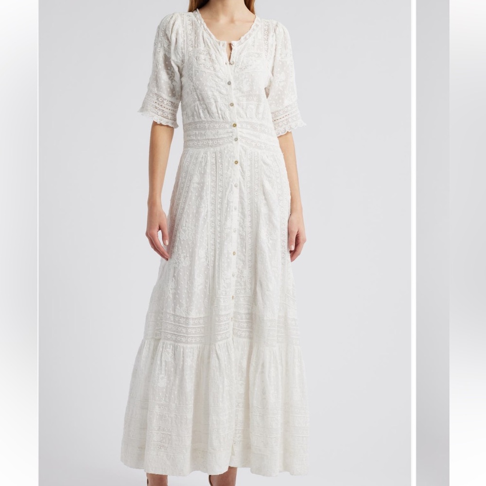 LoveShackFancy Minka Maxi Skirt